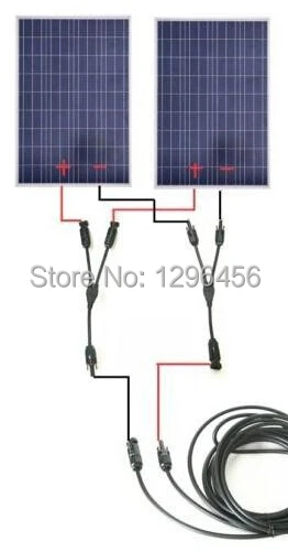 Y-образный разъем мужская и женская Солнечная система водонепроницаемый
