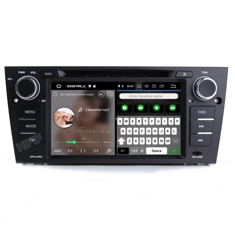Автомобильный DVD плеер IPS DSP Android 11 для BMW/3 серии E90/E91/E92/E93 Octa Cores 4 Гб RAM 32 ГБ ROM 3G/4G Wifi GPS