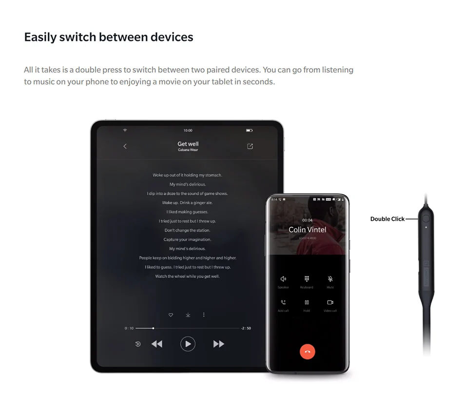 Оригинальные беспроводные наушники Oneplus Bullets 2 aptX Hybrid Neckband для Oneplus 7 Pro снова влюбитесь в любимую музыку