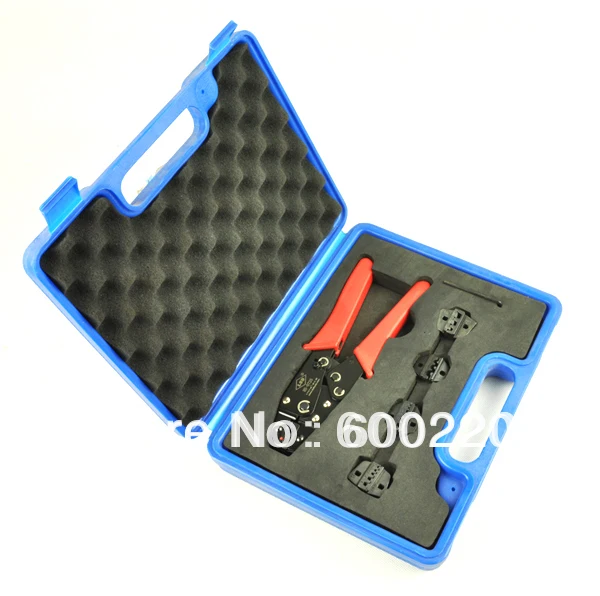 

Crimping Tool Kit HS0725-5D1 Crimp Tool Set in plastic box with replaceable crimping die sets