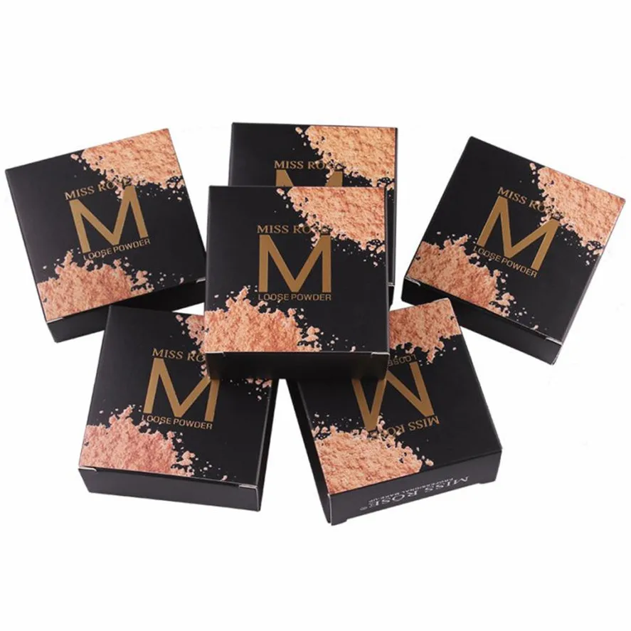 Макияж Рассыпчатая пудра MISS ROSE 1 шт. макияж для лица Рассыпчатая финишная пудра контроль маслом полупрозрачная гладкая основа 35