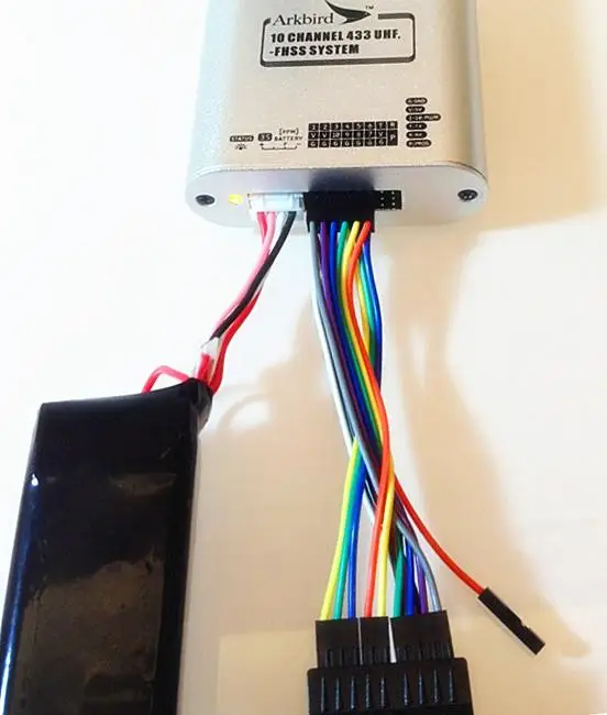 

Arkbird 10 channels hopping tuner 433 extended-range data transmission for WFLY \ FUTABA remote control