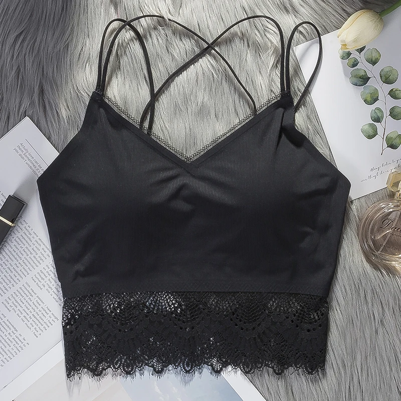 

F&U seamless one-piece Tube Tops No Buckle women Removable Pads & Strap Intimates Women Padded Bra Bandeau Tube Top 5 Colors