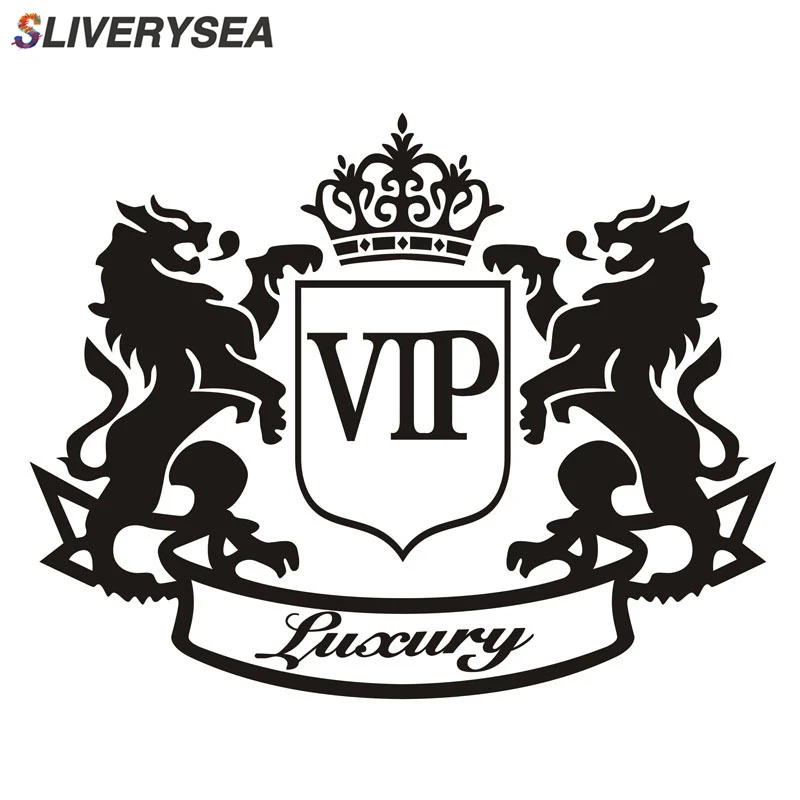 SLIVERYSEA новые стильные автомобильные наклейки VIP зеркальный виниловый