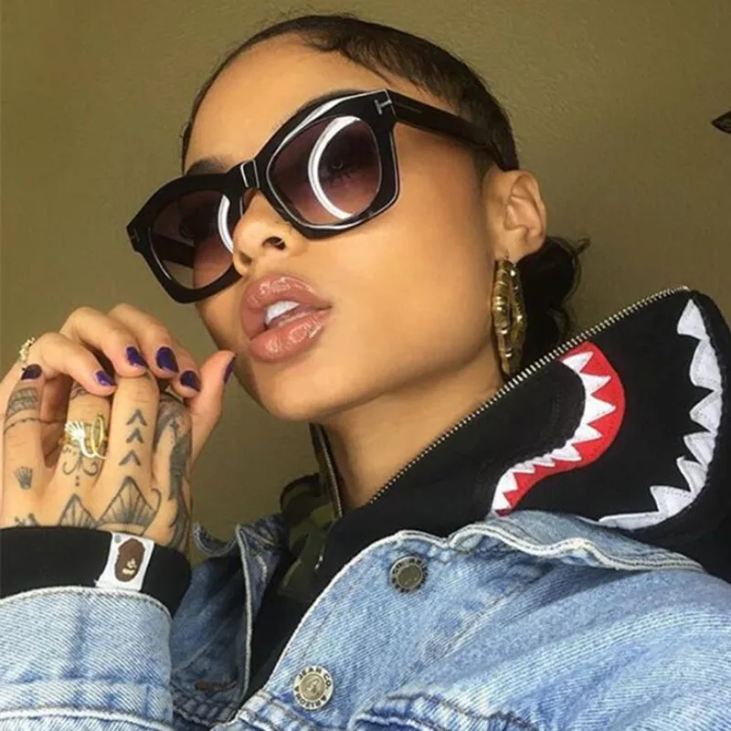 HBK 2017 Модные солнцезащитные очки женские сексуальные роскошные брендовые