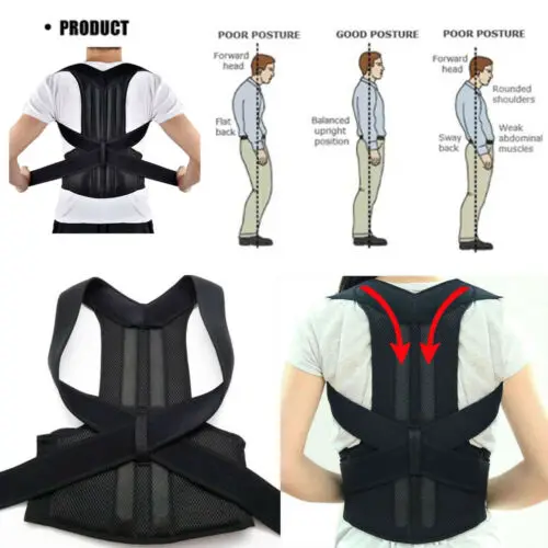 Hot Mens Posture Support Corrector Back Pain Relief Magnetic Belt Brace Shoulder Waist Vest Underbust Trainer Corset | Мужская одежда