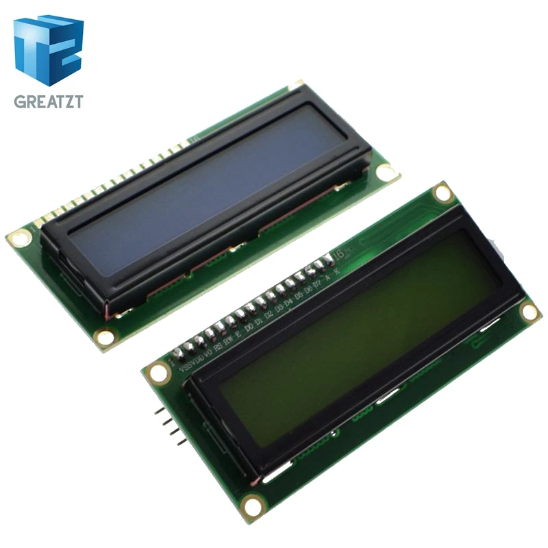 Greatzt 1 шт. ЖК дисплей 1602 Модуль синий зеленый экран 16x2 символьный светодиодный