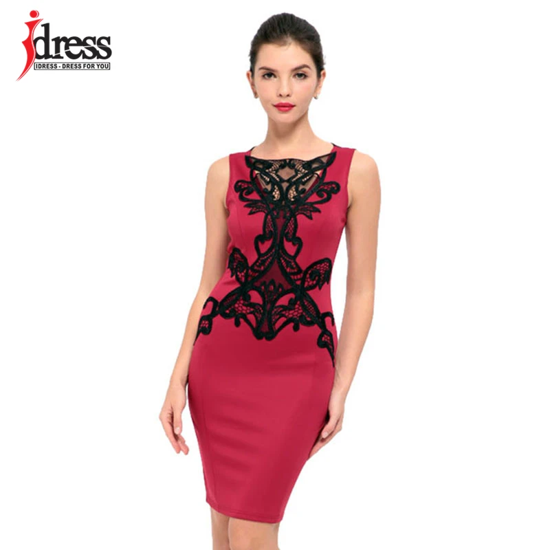 Модельные платья IDress с реальным фото женские высококачественные кружевные