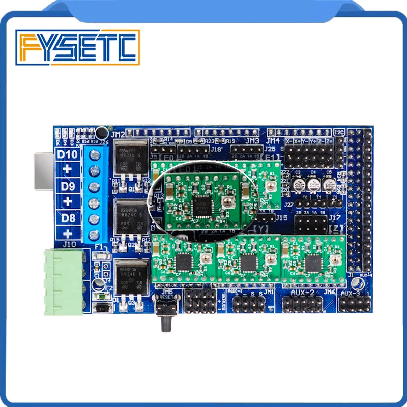 

Ramps 1.5 Base on Ramps 1.4 3D Control Panel Printer Control Panel Mainboard Mendel + 5pcs A4988 Stepper Drivers