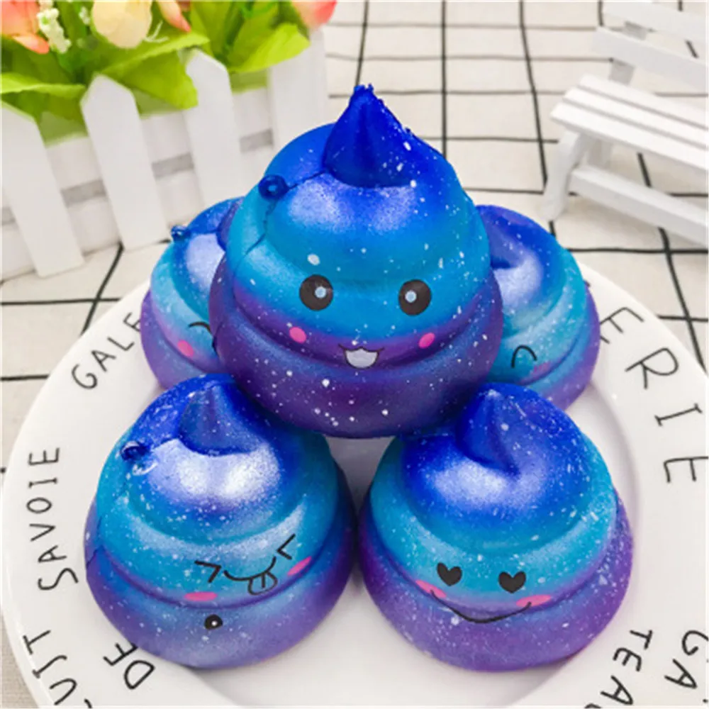 7 см Милая звезда хлеб мягкий медленно Восстанавливающий форму какашка