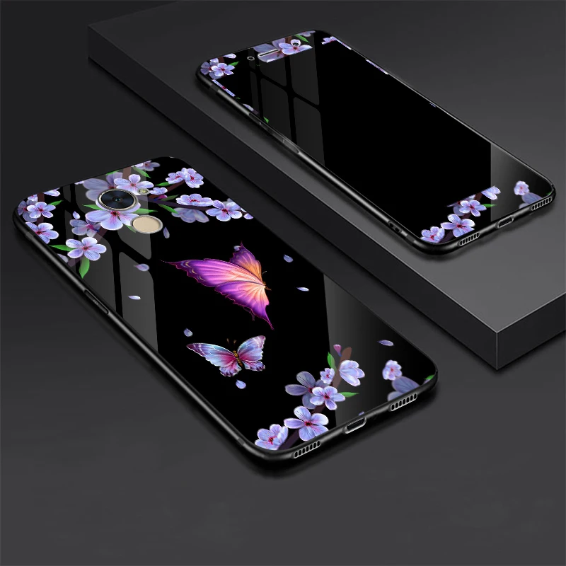 Для Huawei Y7 Prime Enjoy 7 Plus чехол из закаленного стекла + Закаленное стекло Защитная