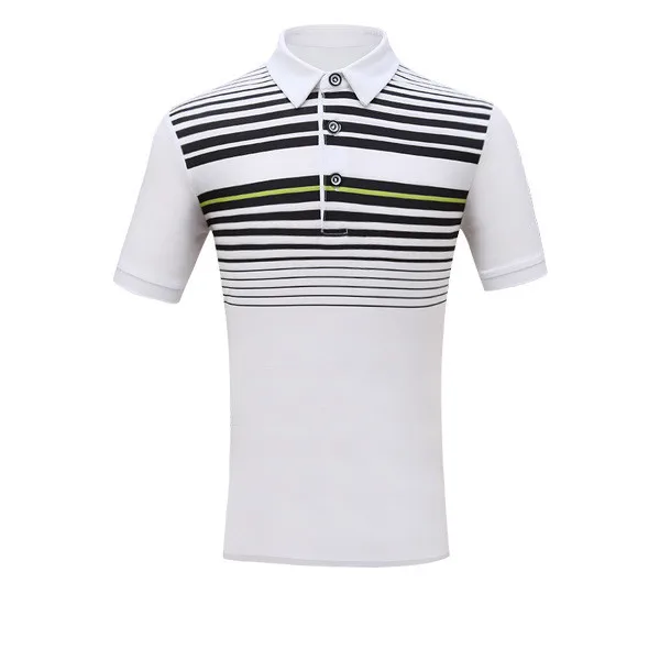 PGM Golf/Детская футболка с короткими рукавами для мальчиков летняя полосатая