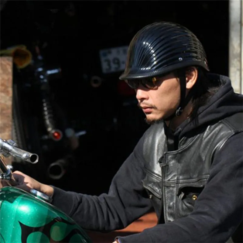 Мотошлем AMZ с волнообразным узором для мужчин и женщин Модный Ретро шлем на пол