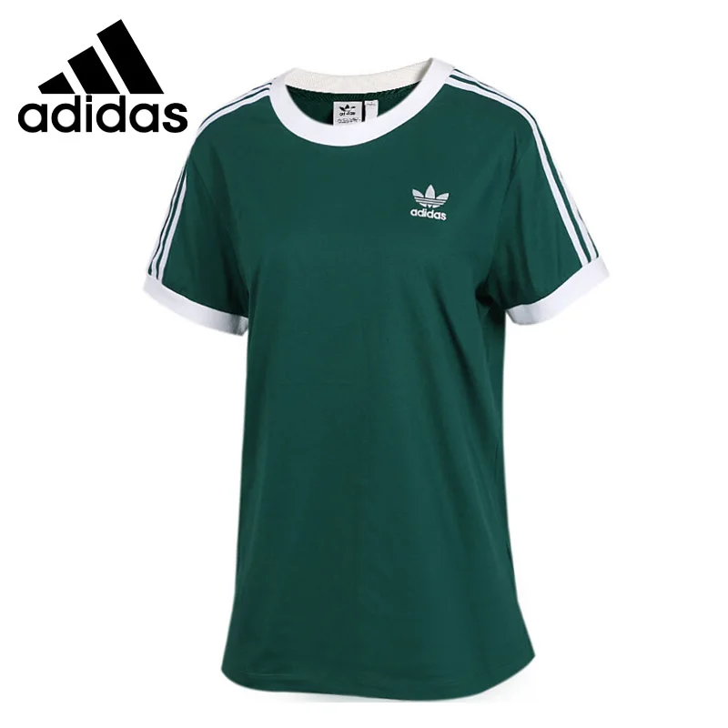 Original New Arrival Adidas Originals 3 STRIPES TEE Women's T-shirts short sleeve Sportswear | Спорт и развлечения