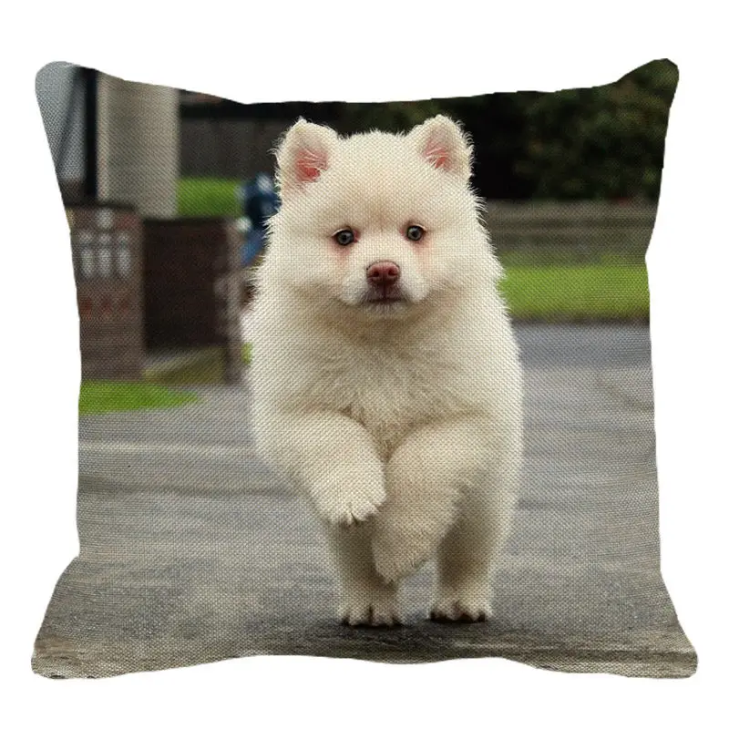 XUNYU милый питомец покрывало для подушки для собаки Cool Dog Квадратные наволочки Льняные наволочка для дома Декор Throw Наволочка 45*45 см B0038