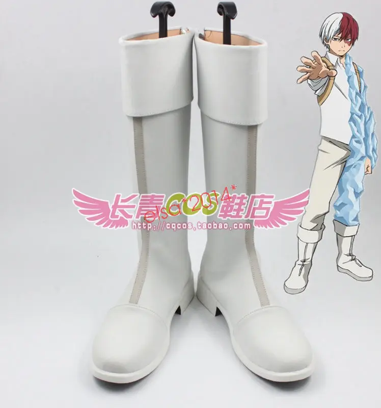 Аниме «My Boku no Hero Academy Todoroki Shouto»; Белая обувь для костюмированной вечеринки; ботинки; костюмы