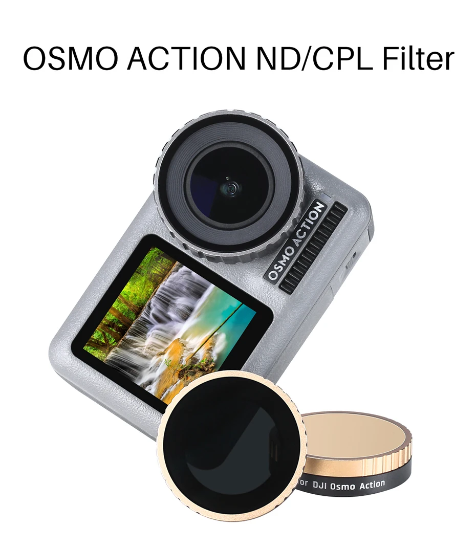 Ulanzi CPL ND фильтр для Dji Osmo Action ND8 ND16 ND32 ND64 Оптическое стекло для экшн-камеры фильтр для Osmo Action