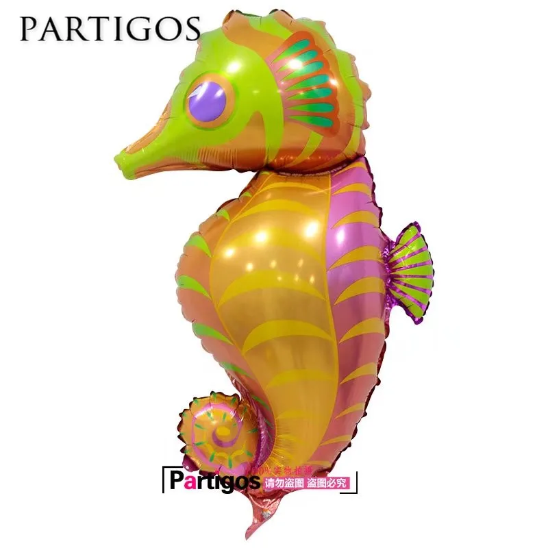 1 шт. большой хиппокамп осьминог рыба фольга шар океанские животные тематические