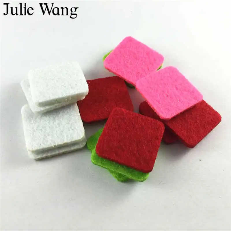 Julie Wang 20 шт. круглые квадратные войлочные прокладки для эфирного масла диффузор