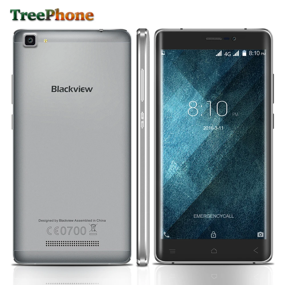Blackview A8 Max Cell phone Android 6.0 5.5 inch HD IPS MT6737 Quad Core 64bit 4G Mobile Phone 2GB+16GB 8MP 3000mAh smartphone | Мобильные