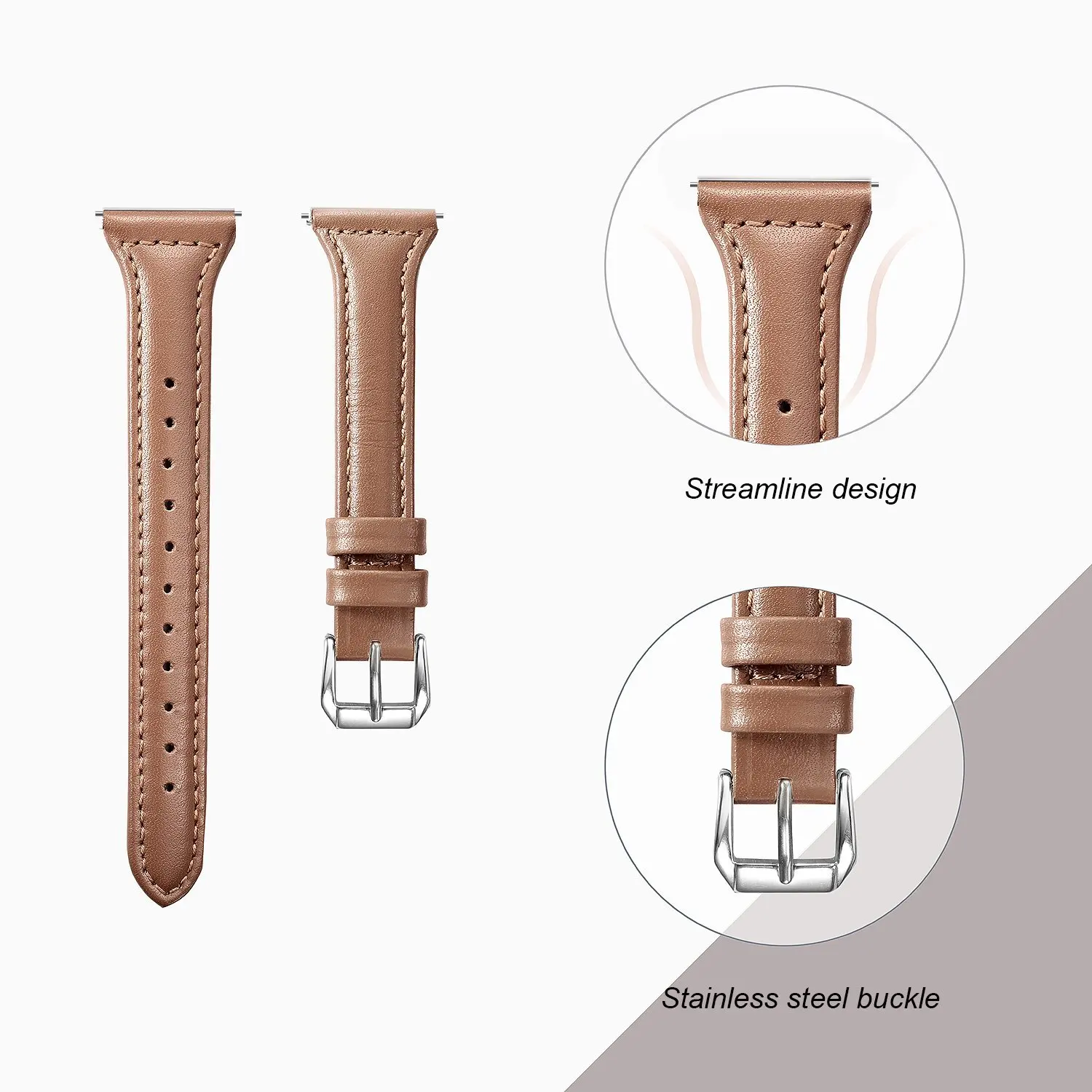 Элегантный тонкий кожаный ремешок для часов для Xiaomi Huami Amazfit PACE Смарт-часы замена Классическая пряжка кожаный браслет 22 мм