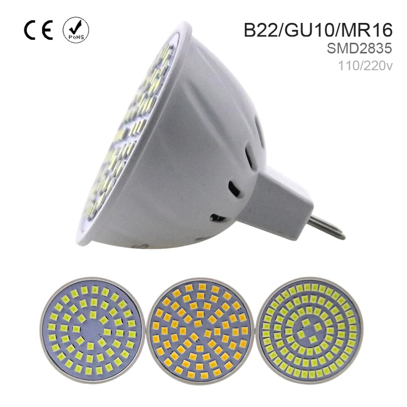 E14 лампа Кукуруза светодиодный светильник E27 Точечный 220V GU10 48 60 80 s SMD 2835 MR16 лампада