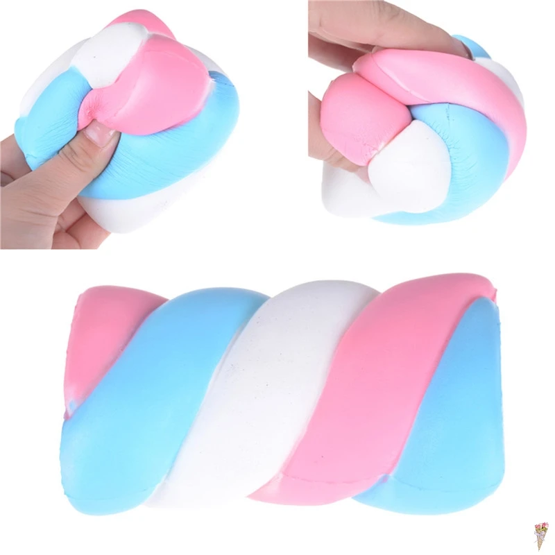 

15cm Hand Pillow Jumbo Kawaii Super Slow Rising Bread Cake Squishy Rainbow Marshmallow Phone Straps Charms Scented Toys Gifts