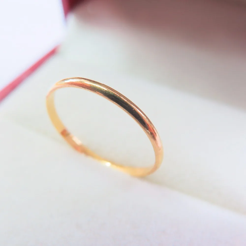 Кольцо с желтым золотом 999 24K Lucky Perfect SZ 6 1 5g|ring lucky|ring 6ring gold |