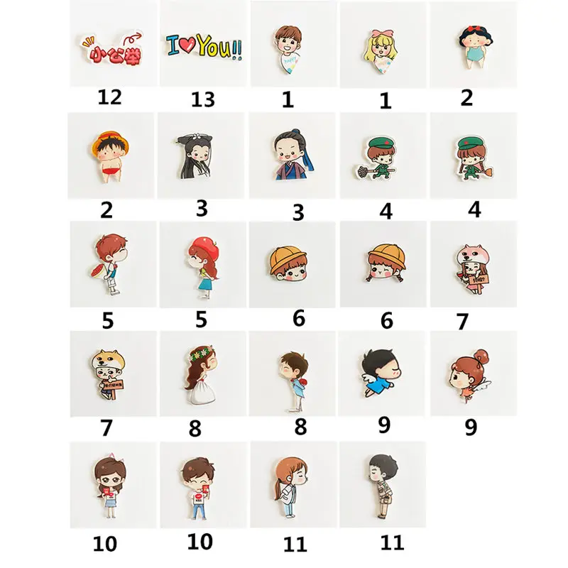 1 шт./компл. любовь пара и булавка мультфильм отворот кнопка значки на рюкзак