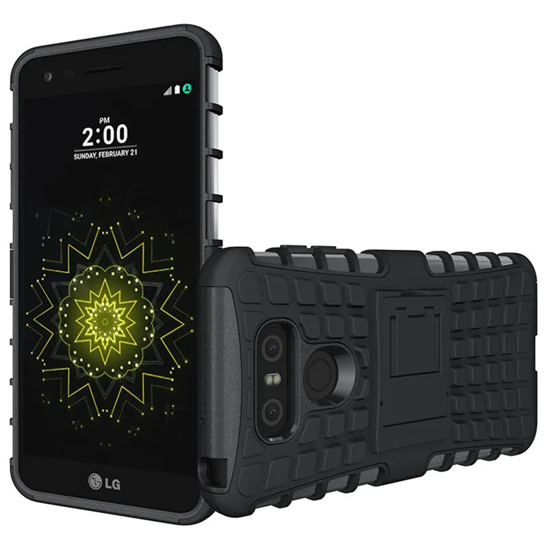 Для LG G6 Прочный ТПУ Пластиковые Гибридный Броня Капа для чехол тонкий стенд