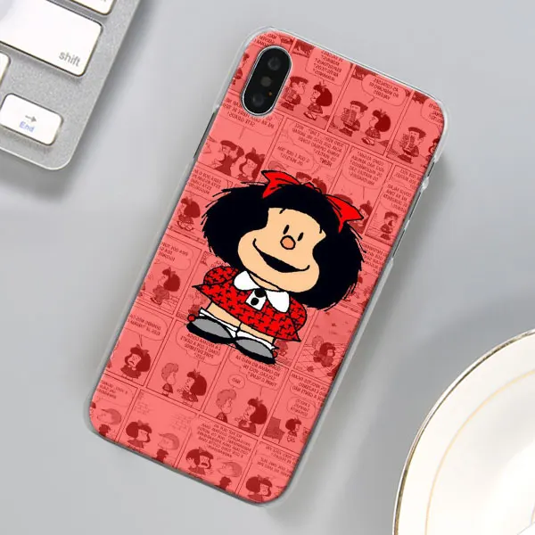 Mafalda чехол для телефона для Apple iPhone X XR 7 8 Plus 6 6s Plus XS MAX 11 Pro Max SE чехол для телефона Coque - Цвет: 09