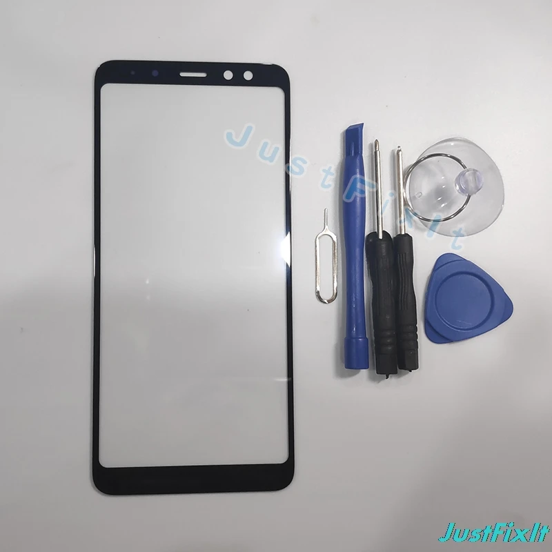 10 pcs/lot For Samsung Galaxy A8 2018 A530F Touch Screen Panel Front Outer Glass Lens Cover Replacement | Мобильные телефоны и