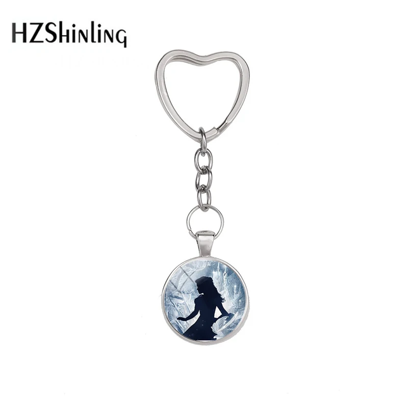 Красавица и Чудовище Белль принцесса мода девушки прекрасные детские брелки с стеклянный в форме звезды ювелирные изделия из кабошонов девочек