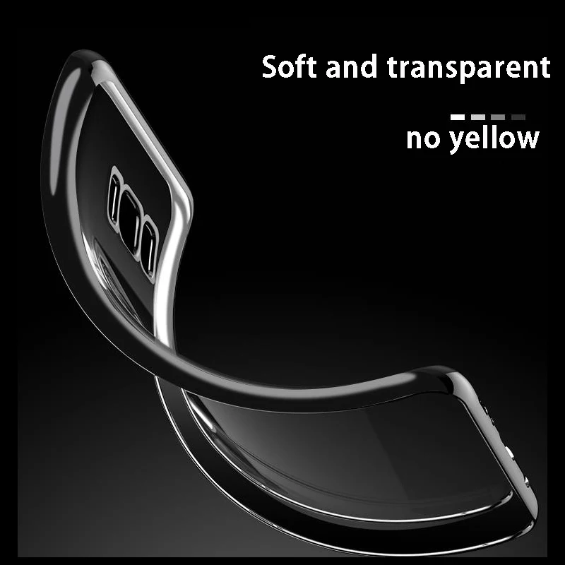 Прозрачный мягкий бесцветный ТПУ чехол для samsung Чехлы GALAXY крышка Поддержка