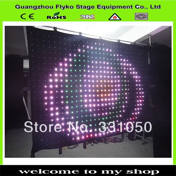 Светодиодная занавеска для сценического видео и фона | Лампы освещение