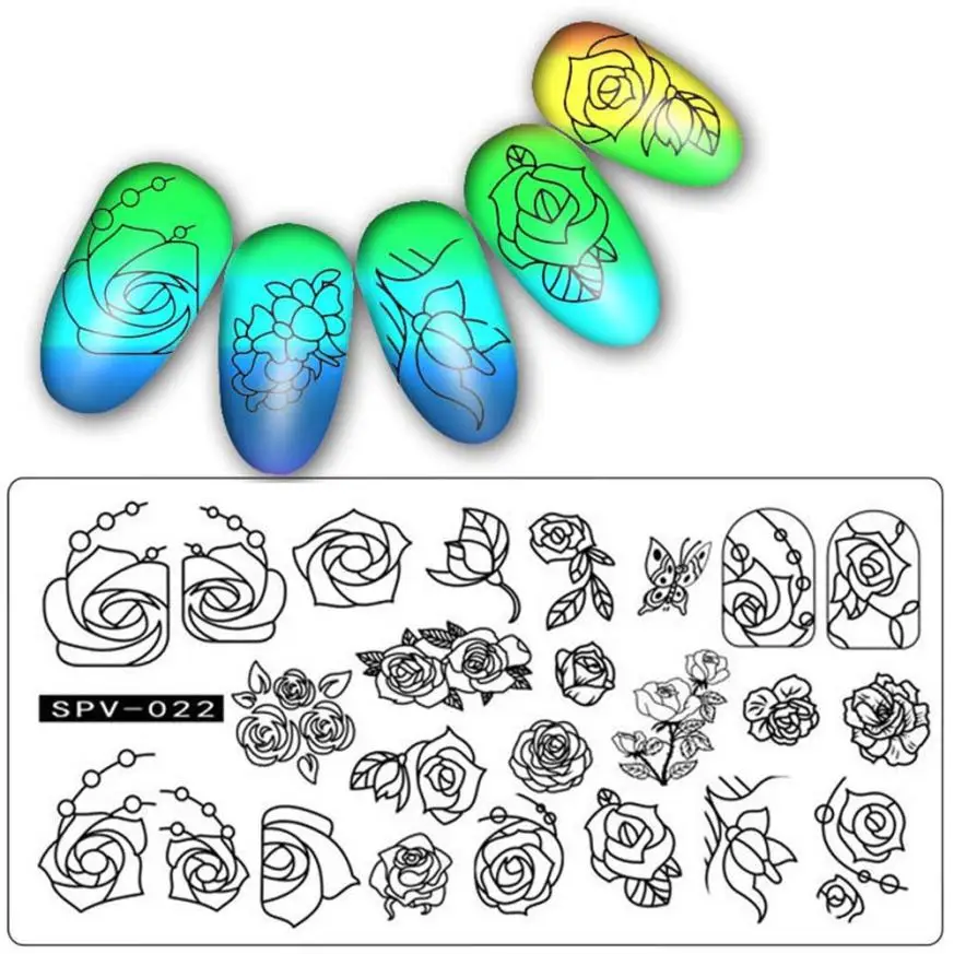 Стальный DIY Художественный штамп с изображением для ногтей штамповочные
