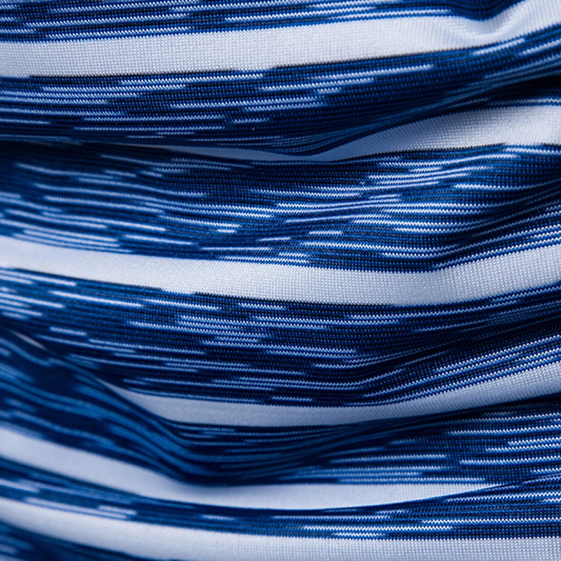 Футболка мужская в полоску с V-образным вырезом большого размера | Мужская одежда