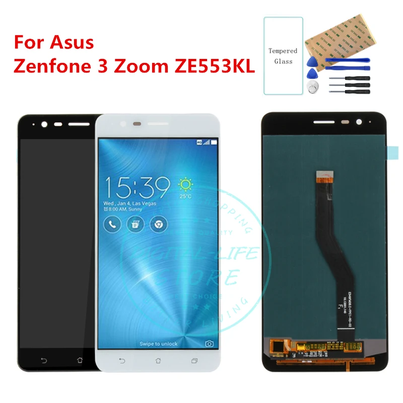 ЖК дисплей для Asus Zenfone 3 Zoom ZE553KL сенсорный экран с дигитайзером в сборе замена Для S
