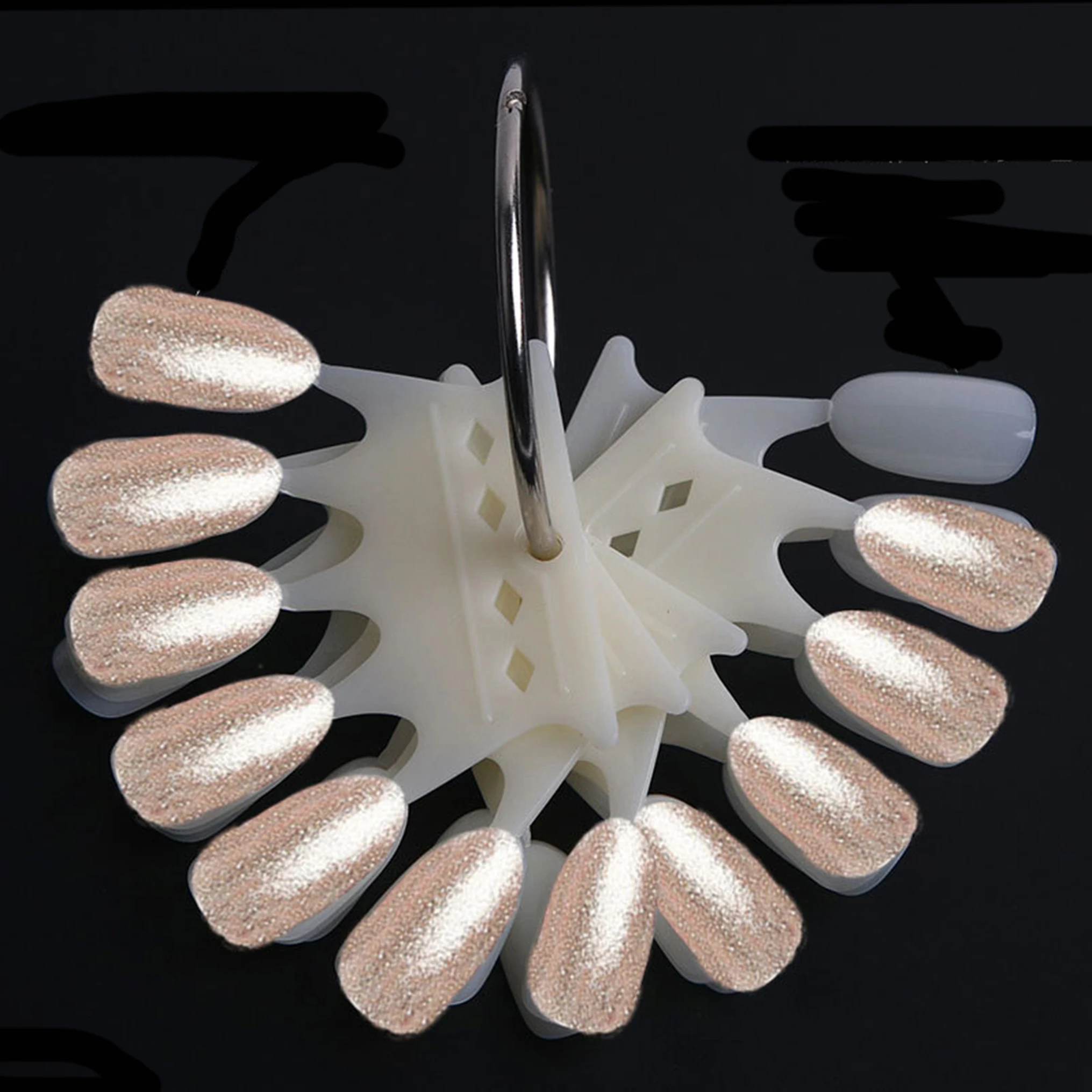 50 наконечников натуральные накладные ногти Корона Стиль Практика дисплей доска