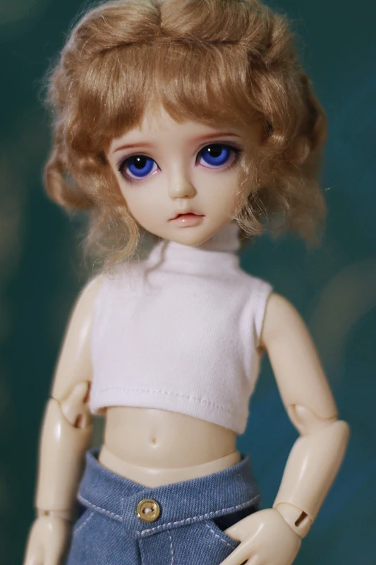 Нижняя рубашка без рукавов с высоким вырезом для BJD 1/6 YOSD 1/4 MSD 1/3 Аксессуары