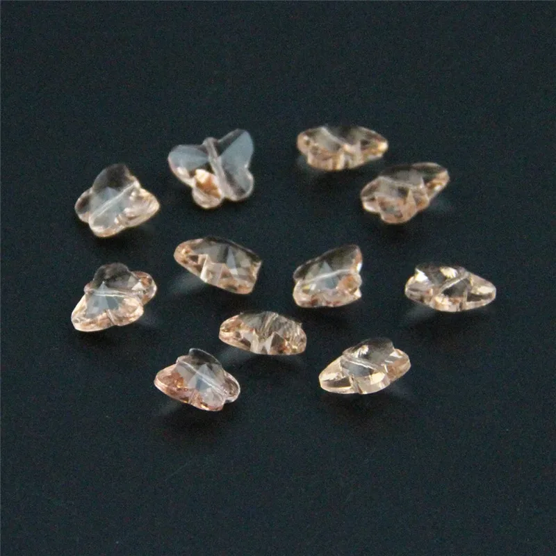 Хрустальные бусины бабочки цвета розового золота 14 мм AAA 1000 шт. стеклянные для