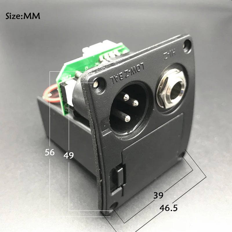 4 Band Acoustic Guitar Preamp with Microhone Folk Guitarra Piezo Pickup Equalizer with Tuner Guitar Accessories Free Shipping
