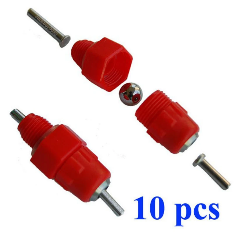 10 шт. курица индейка вода ниппель поилки воды птицы Утка Курица кормушка 360 градусов винт-30