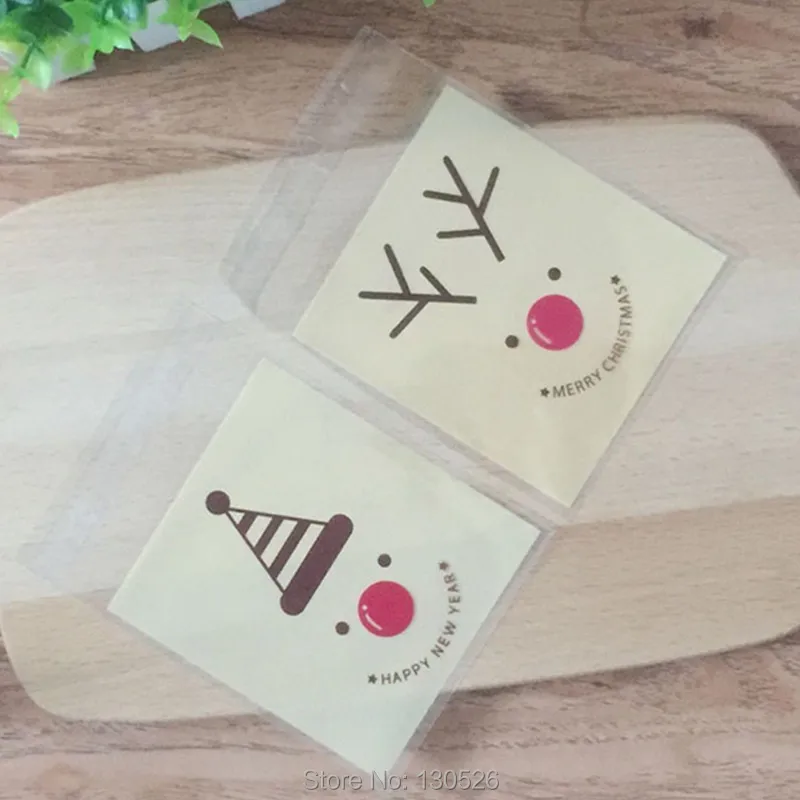 100 шт. Новый Рождество мешок упаковки елка украшения Печенье сумка фестиваль