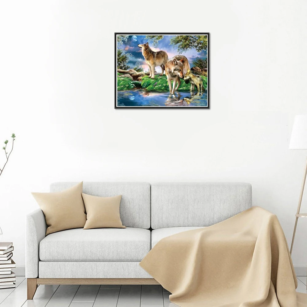 5D алмазная живопись вышивка натуральные дикие животные Набор для вышивки