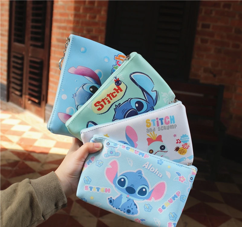 Disney Микки Маус мультфильм кошелек магнит для монет сумка карты пакет Минни дети девушка сумка для хранения косметики карандаш детский чехол