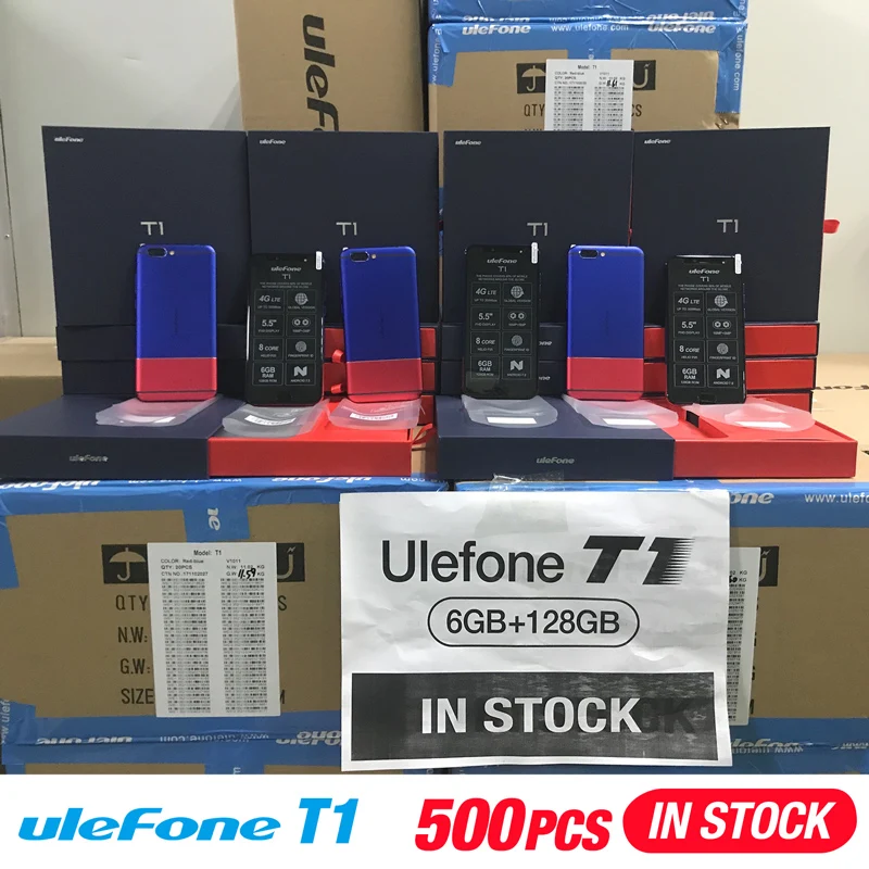 Ulefone T1 Premium Edition Мобильный телефон 5.5 &quotFHD helio P25 Octa core Android 7.0 6 ГБ +128 Двойная камера