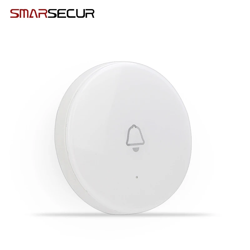 Белая беспроводная кнопка дверного звонка для системы охранной сигнализации H6 433