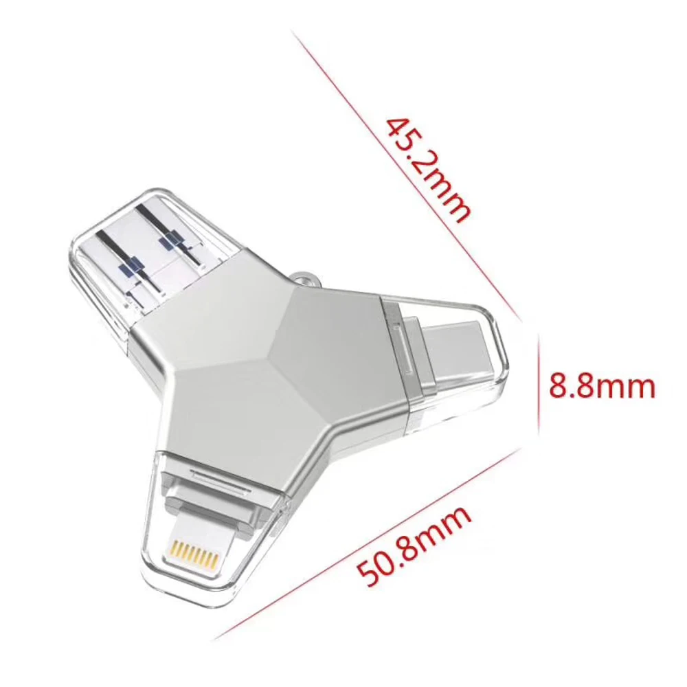 LL TRADER Флешка 3 0 64 ГБ для iPhone флэш диск ключ USB тип c Металл 128 флеш накопитель память