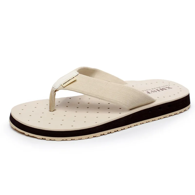 Летние мужские шлепанцы модные пляжные Мужская обувь Sapatos Masculino нескользящая